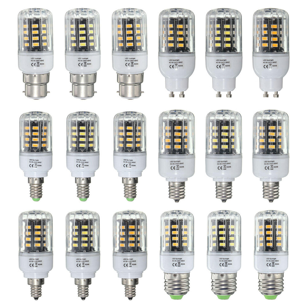 (Warm White, B22) E27 E17 E14 E12 B22 GU10 3W 40 SMD 5736 LED White Warm White Natural White Light Corn Bulb AC85-265V-image-OPC-PGM6CH2-NEW