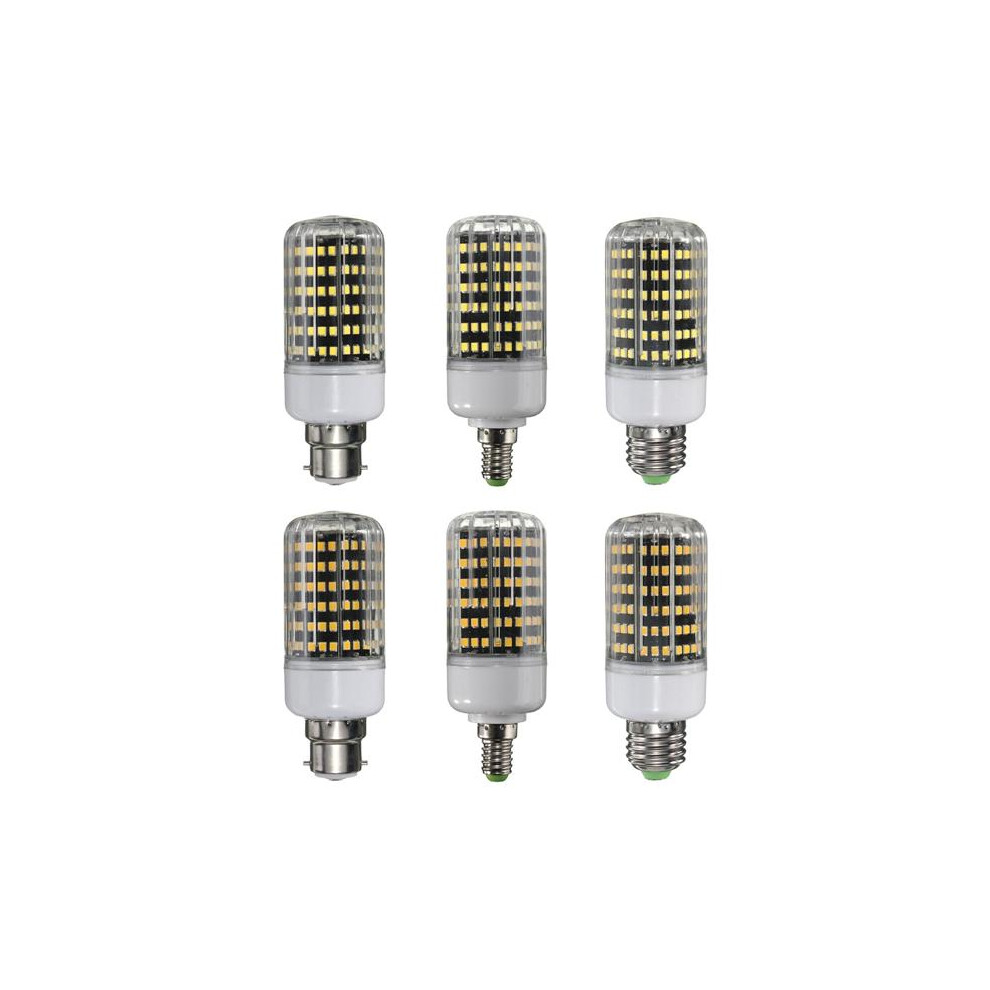(Warm White, E14) E27/B22/E14 LED Bulb 18W 1300LM 162 SMD 2835 White/Warm White Corn Light Lamp AC 220V