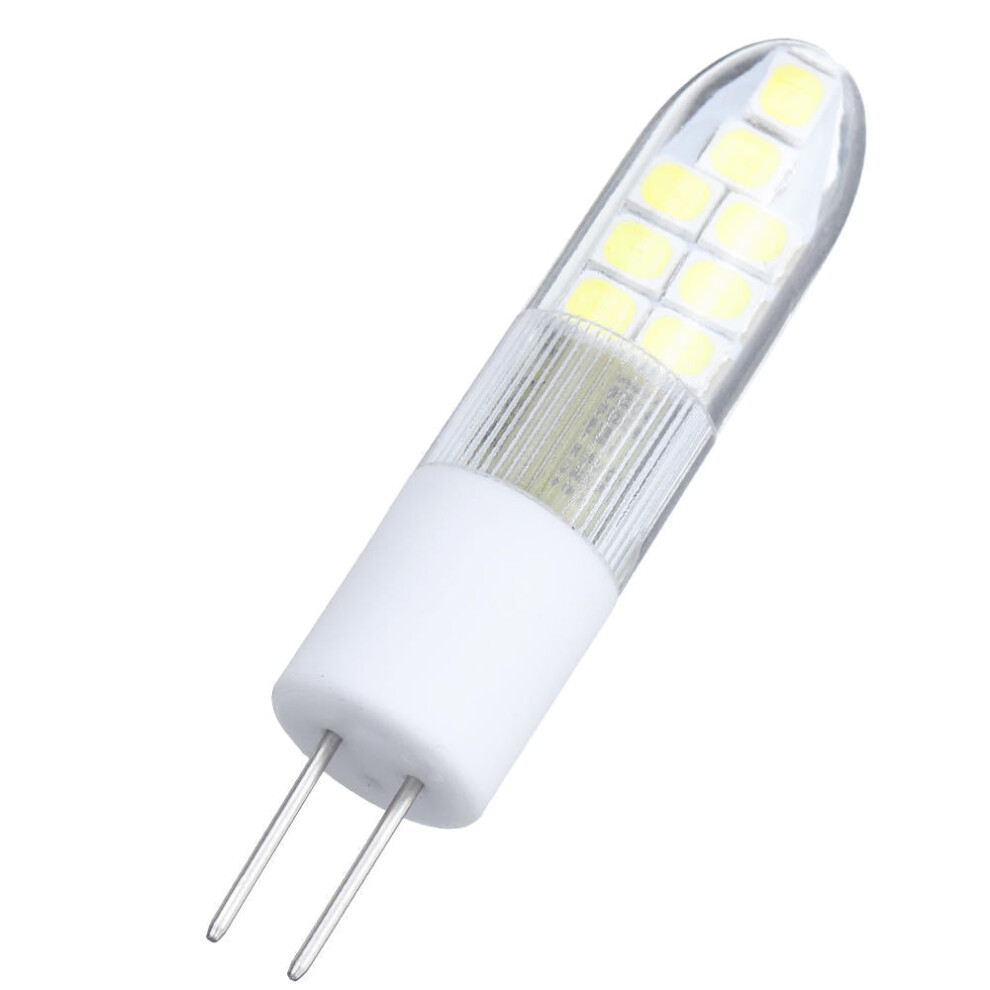 (Pure White) AC/DC12V 2.5W G4 Warm White Pure White 2835 Ceramics 16LED Corn Light Bulb for Indoor Chandelier Use