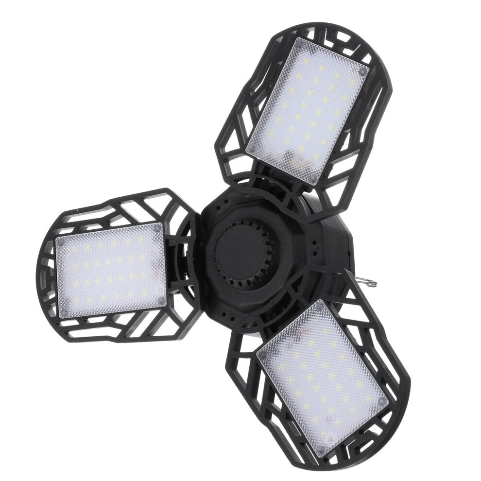 (104LED) 60W 120W LED Garage Light Bulb Deformable Ceiling Fixture Lights Workshop Lamp USB Direct Charging