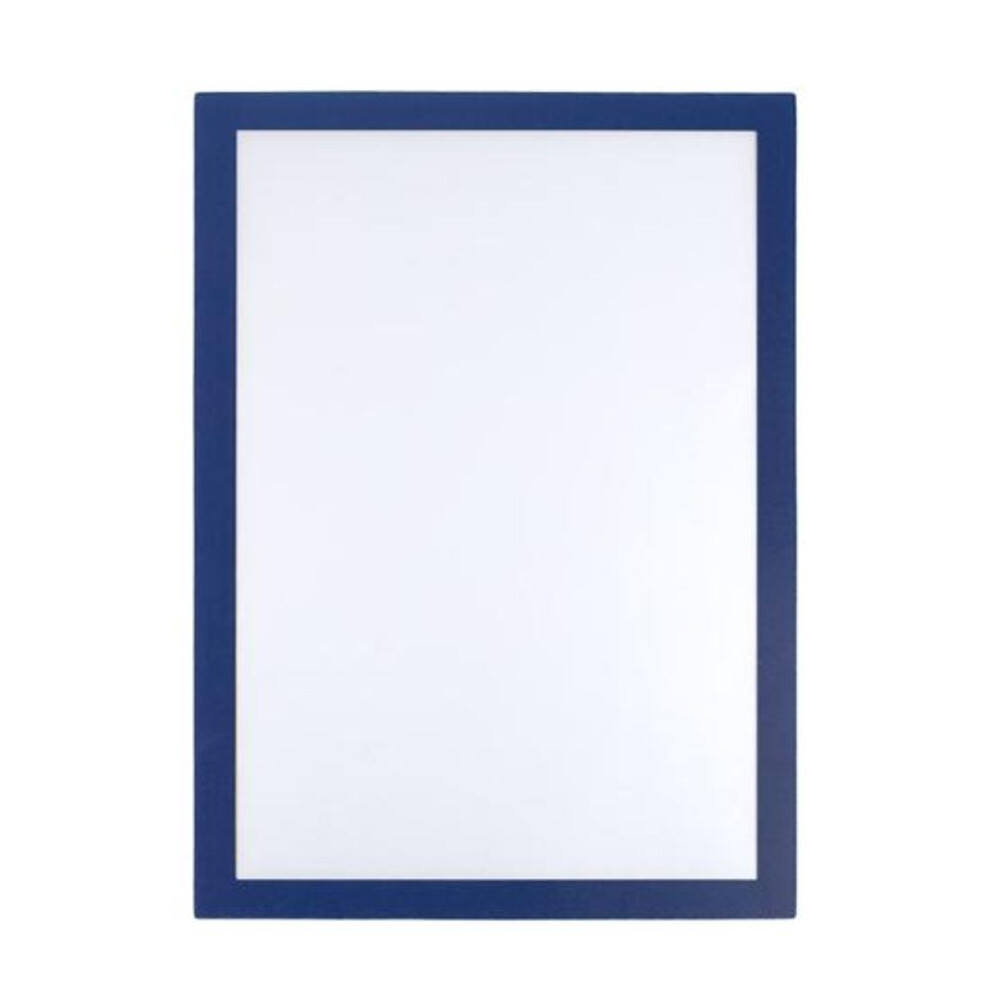(dark blue, A4) Magnetic Picture Frame Wall Mount Self-adhesive Photo Frame A3/ A4 Size Document Holder Display Frame For Wall Door Window Refrigerator