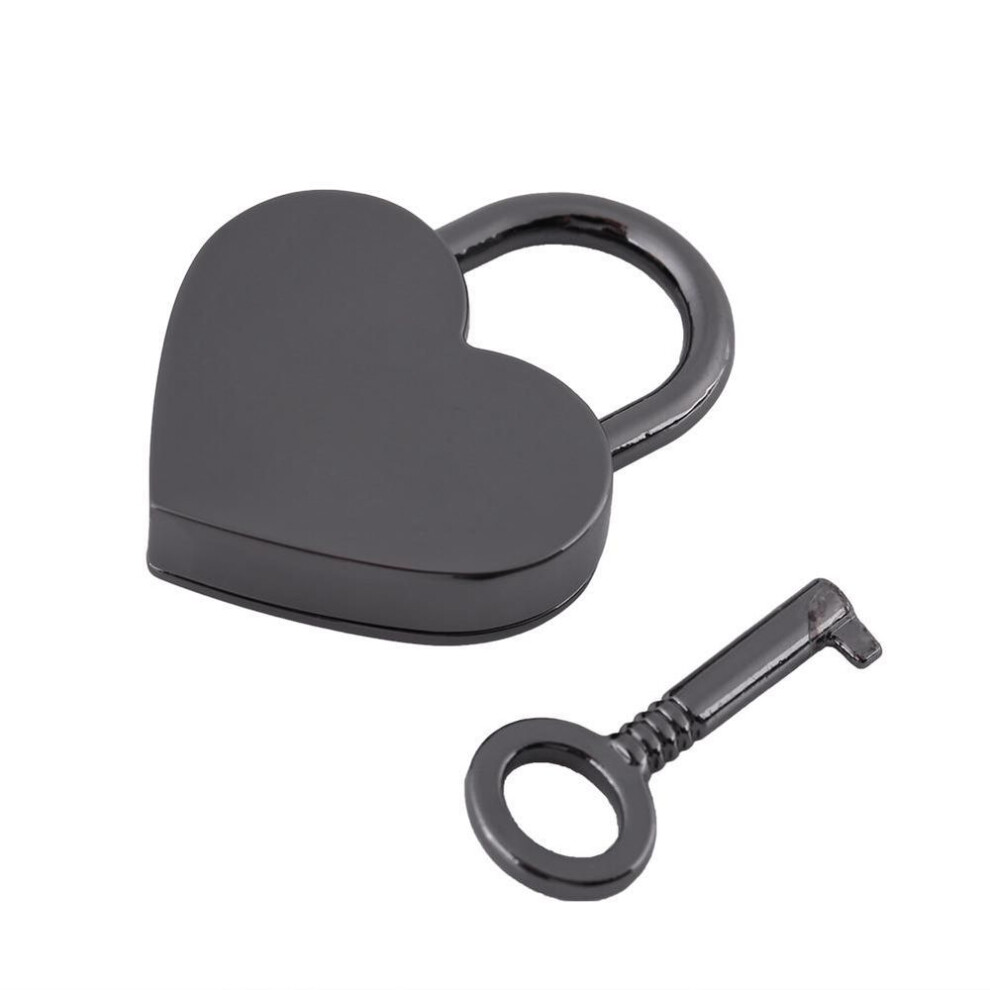 Small Love Heart Shape Padlock Tiny Luggage Bag Diary Lock Keys