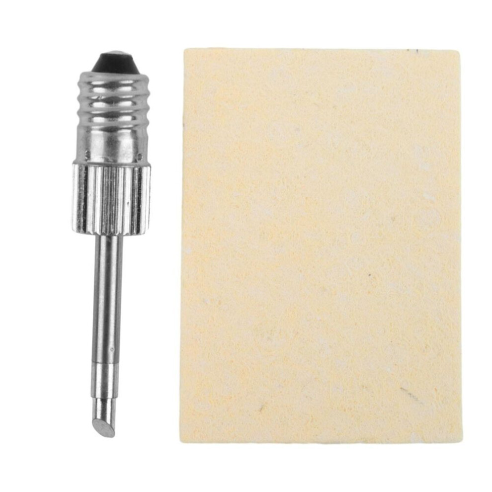 (C) Brand New Soldering Iron Tip Set Welding Tools 2pcs Set Portable Silver