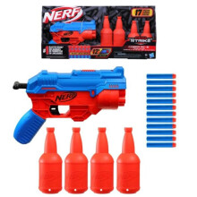 Nerf Alpha Strike Cobra RC-6 Dart Gun Set With Target Bottles 17pc set