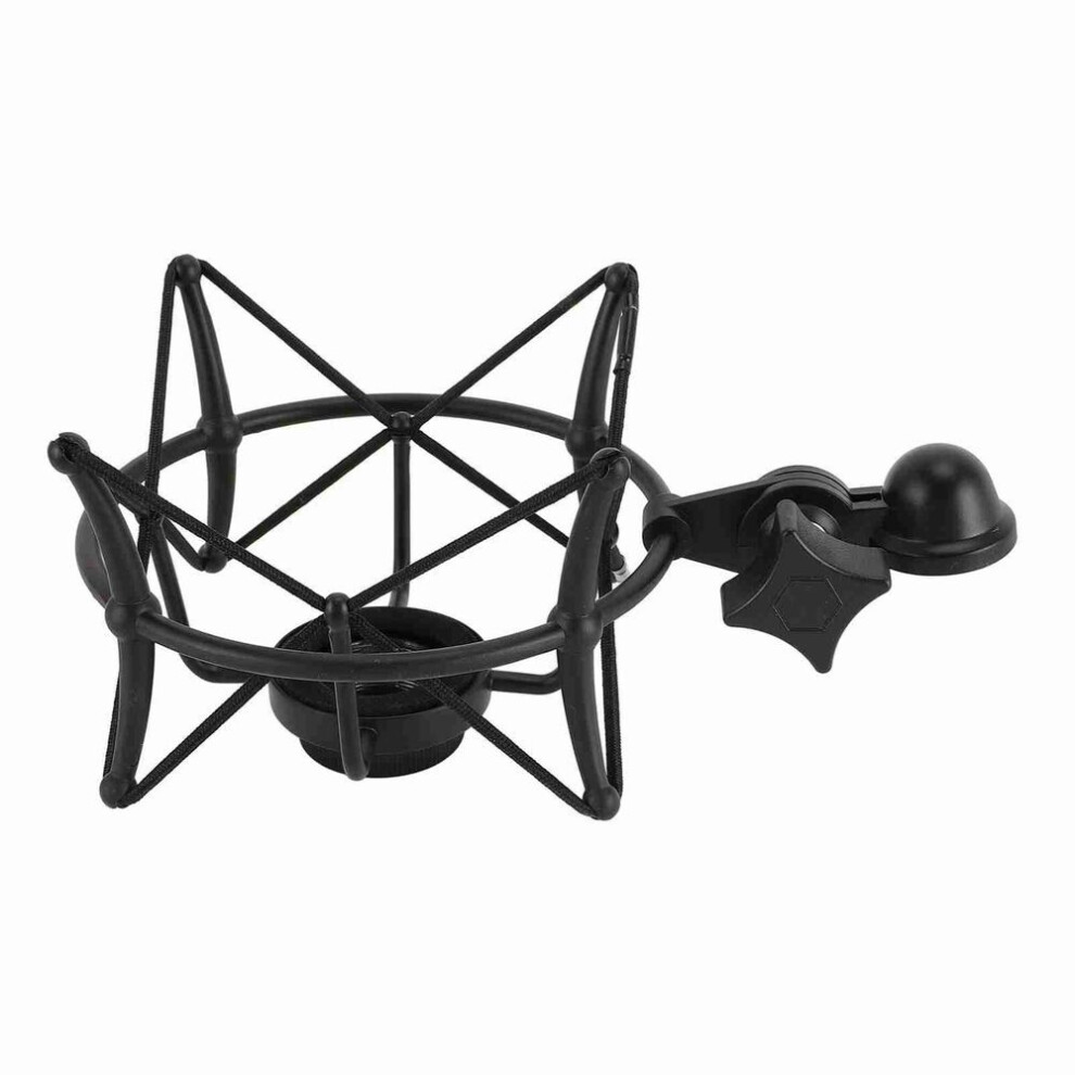 (black) Microphone Shock Mount Professional Slip Resistance Shockproof Prevents Vibration Mic Shock Mount
