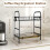 Brown-Black Mug Coffee Cup Organizer Holder Stand with 12 Hooks 6