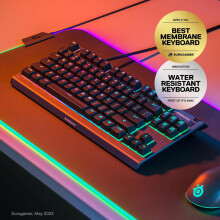 Steel Series Apex 3 TLK Wired Gaming Keyboard RGB IP32 Anti Ghosting