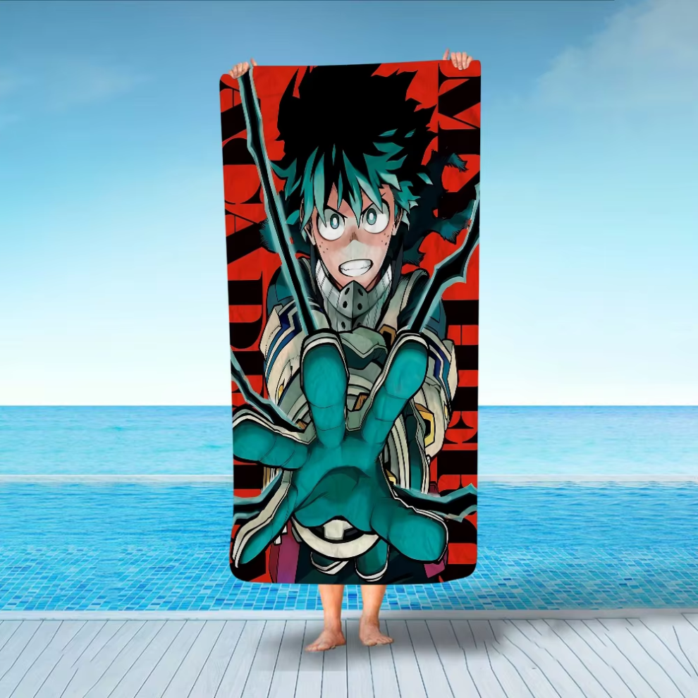 Japanese Anime My Hero Academia Microfiber Beach Towel Absorbent-image-OPC-PGM6JGB-NEW