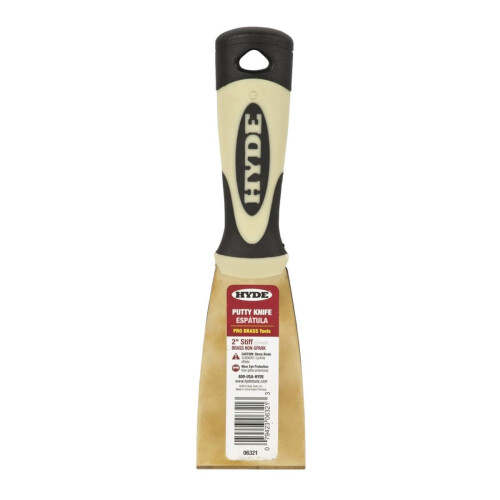 Hyde Pro Brass Stiff Putty Scraper Tool 51mm (2")