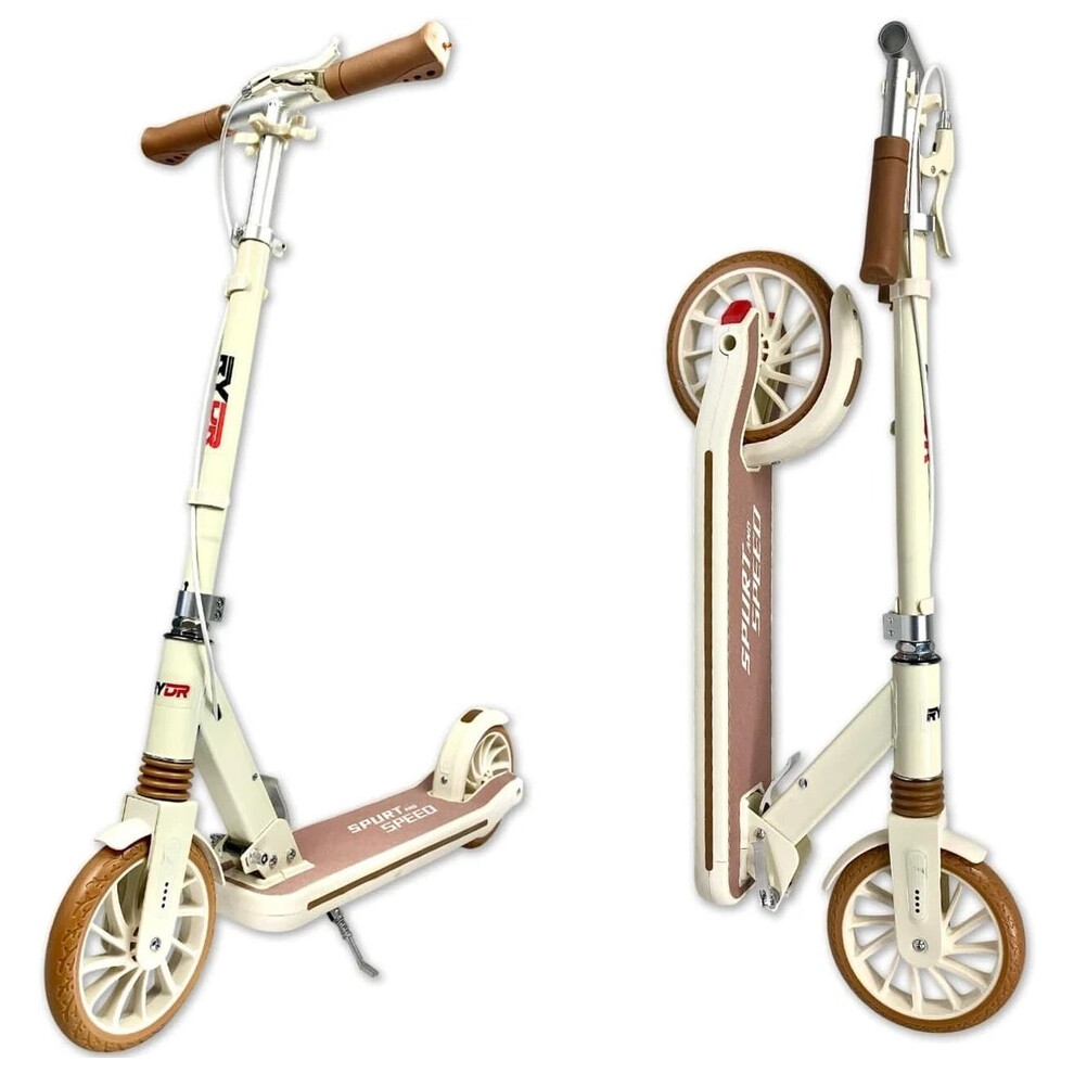 Rydr Folding Adult Scooter Big Wheels Suspension Non Electric Commuter Kick Push Dual Not,Specified