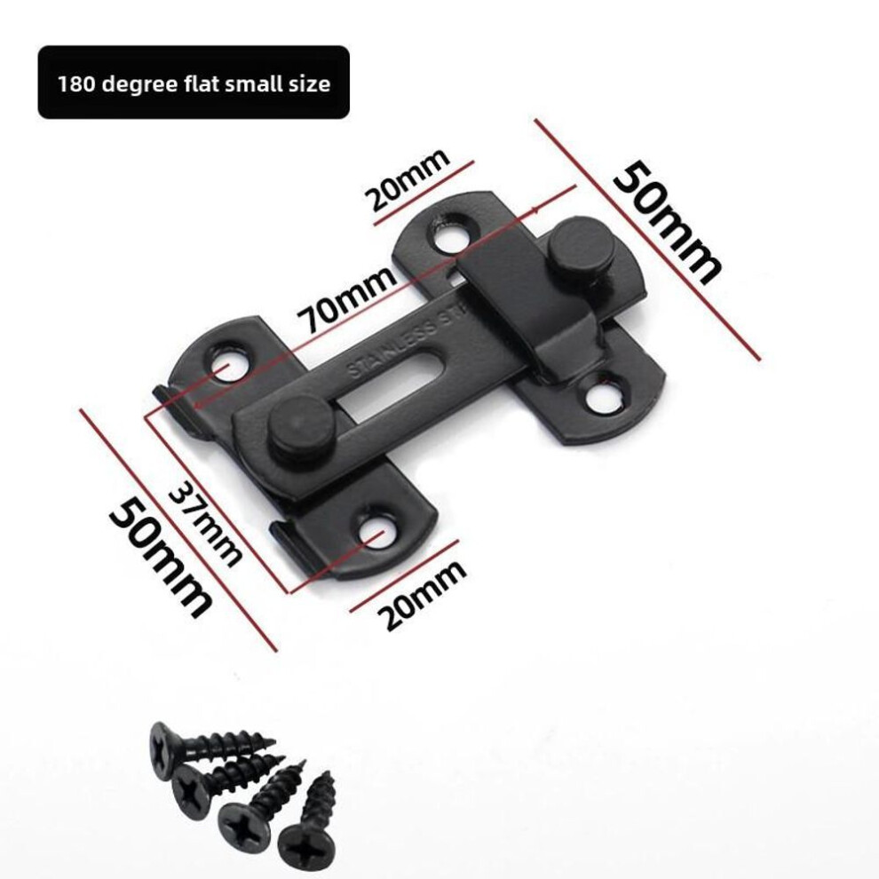(black, Small) Gate Latch Sliding Barn Door Latch For Locking Matte Black Stainless Steel Gate Latches Flip Latch Safety Door Bolt Latch Lock