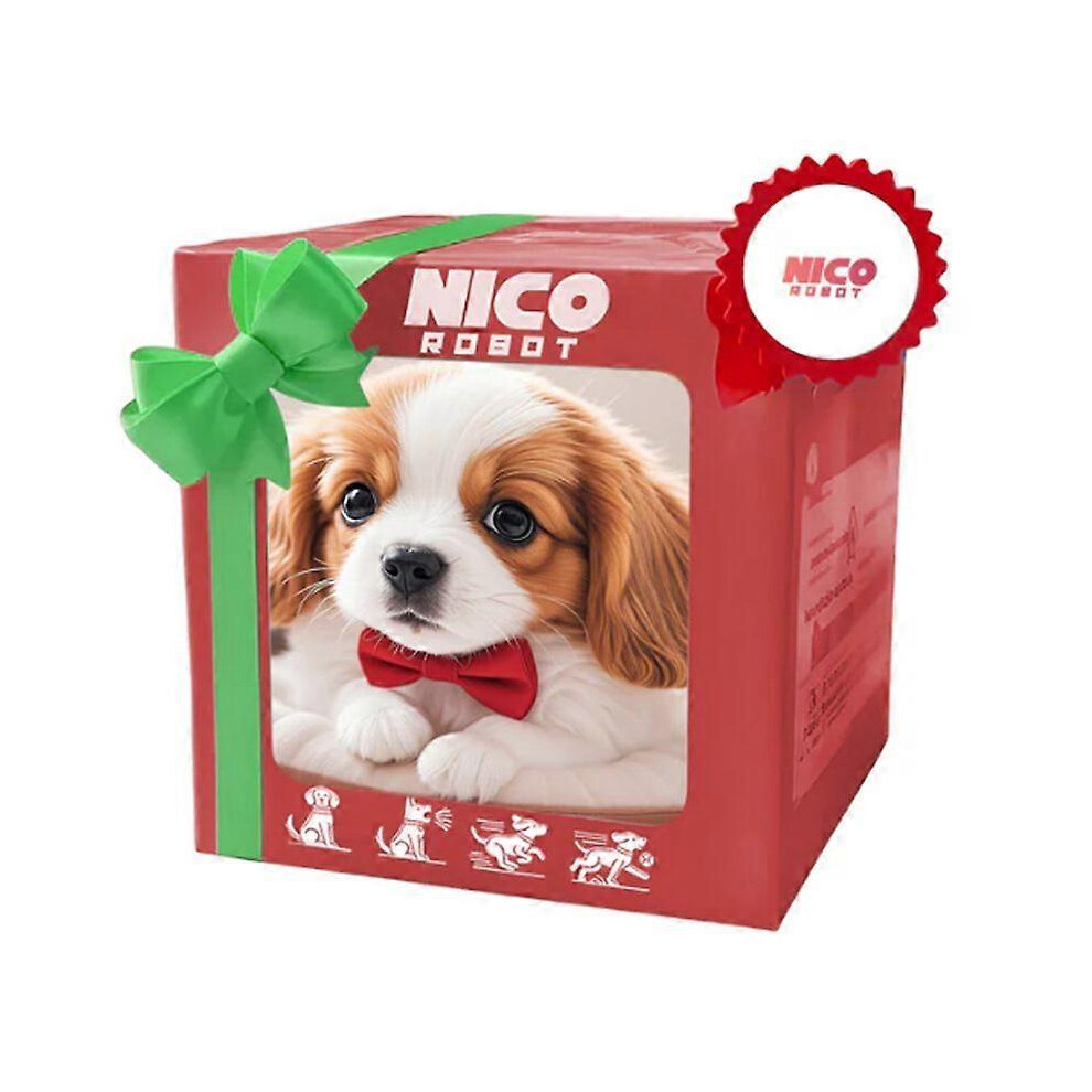 ( And Brown) Nico Robot Dog, My Realistic Robot Puppy, Interactive Plush Toy That Acts Like A Real Puppy, Kids Gift White/Brown