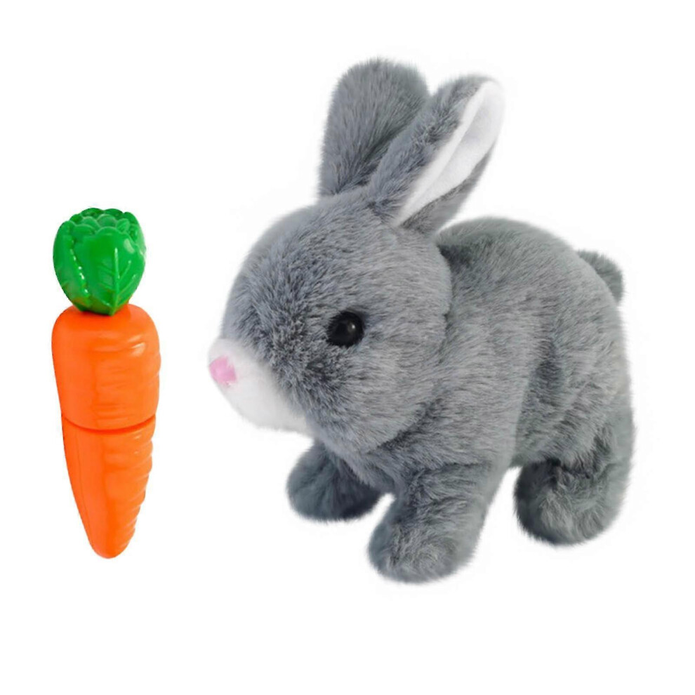 (GY) Bunny Toys Interactive Toys Bunnies Can Walk And Talk, Easter Plush Stuffed Bunny Toy Walking Rabbit Educational Toys For Kids, Hopping Ears With