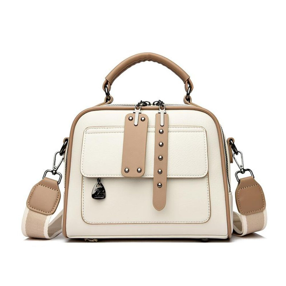 (white) Luxury Designer Bags Large Black Shoulder Crossbody Bags For Women 2025 Shopper Bag Solid Color Quality Pu Leather Handbag Lady