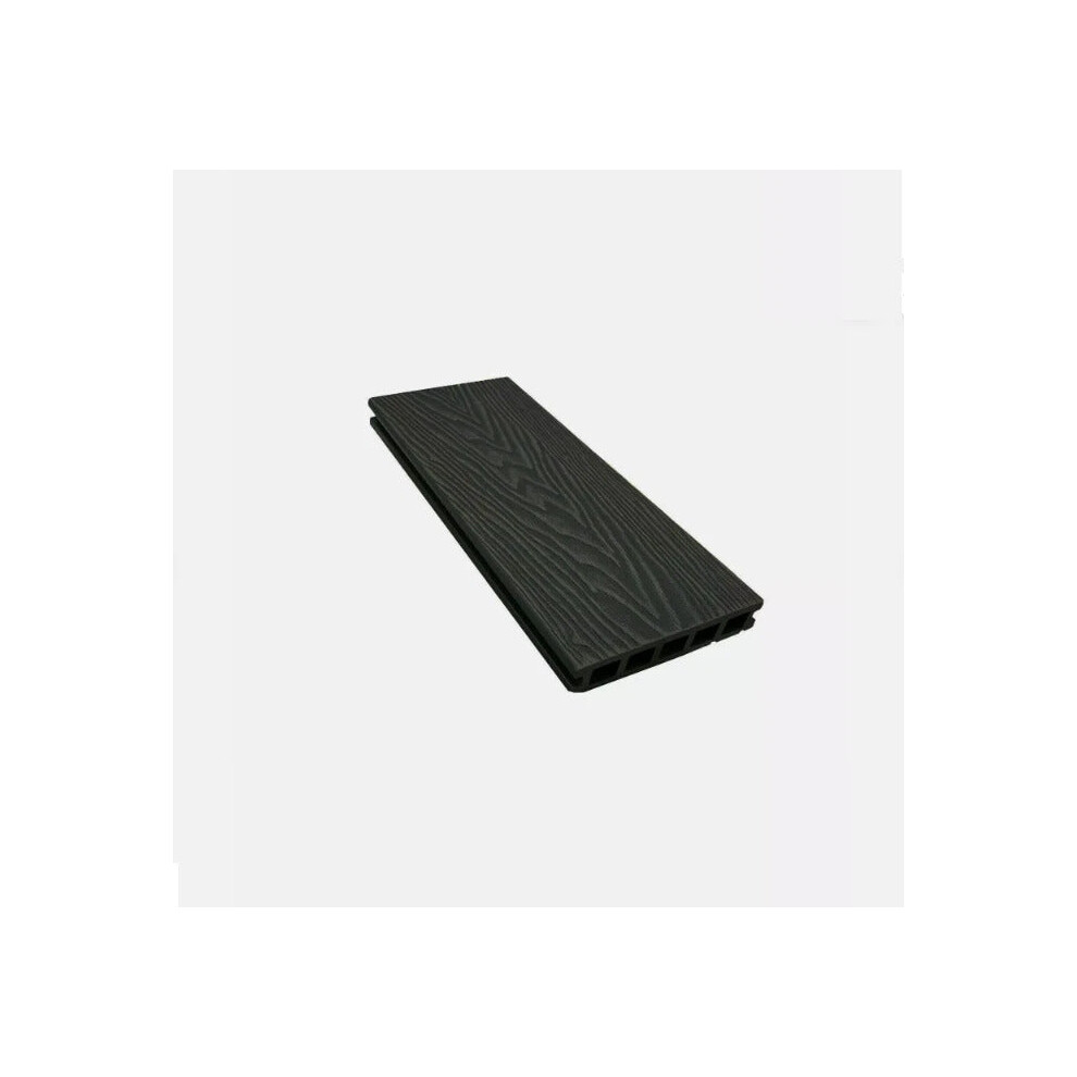 (10 x Decking Boards) Durable Black Decking Boards with 10-Year Rot Guarantee Easy Installation