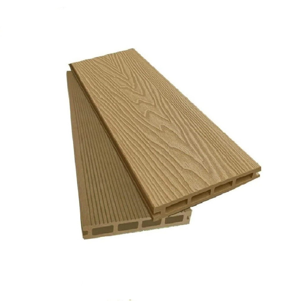 (4 X Decking Boards) Durable Light Brown Decking Boards With 10-Year Rot Guarantee Easy Installation