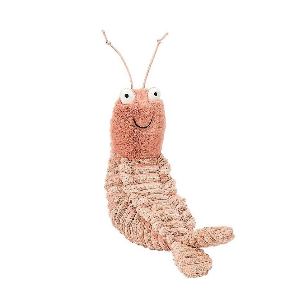 (22Cm ) Plush Shells Scales Toys Shrimp Cute Sheldon Shrimp Dolls Stuffed Animal Appease Doll For Baby Child Birthday Present Pink