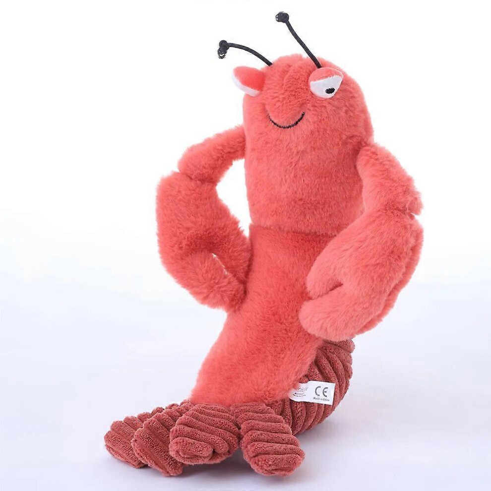 (27Cm ) Plush Shells Scales Toys Shrimp Cute Sheldon Shrimp Dolls Stuffed Animal Appease Doll For Baby Child Birthday Present Red