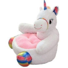 Regenboghorn Stuffed Animal Sofa Chair for Kids, Rainbow-unicorn
