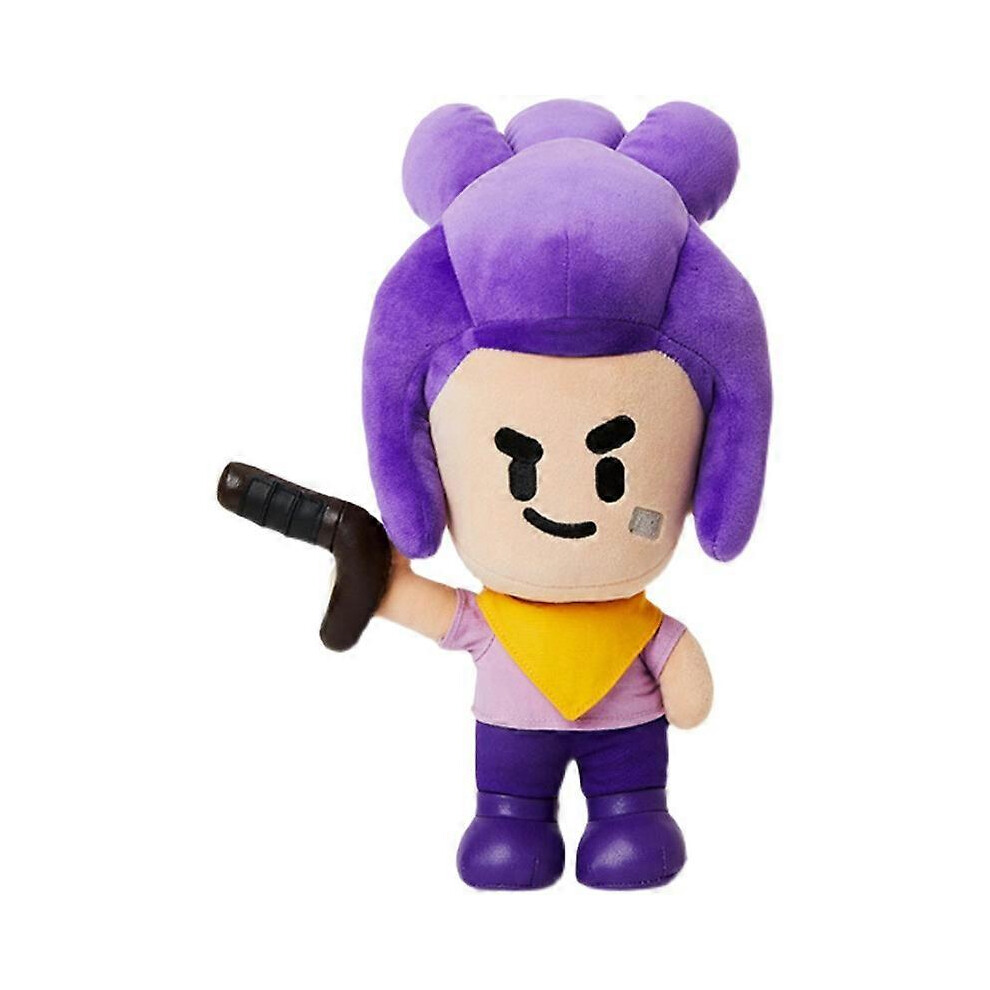 (17-25cm, Shirley) Suitable for Cartoon Brawl Spike Doll Plush Leon Doll Hero Toy Hand Figure Game Gift