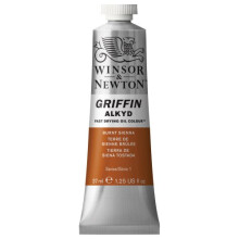 Winsor & Newton Griffin Alkyd Snabbtorkande oljefrg 37 ml (1,25-oz) tub Brnd Sienna