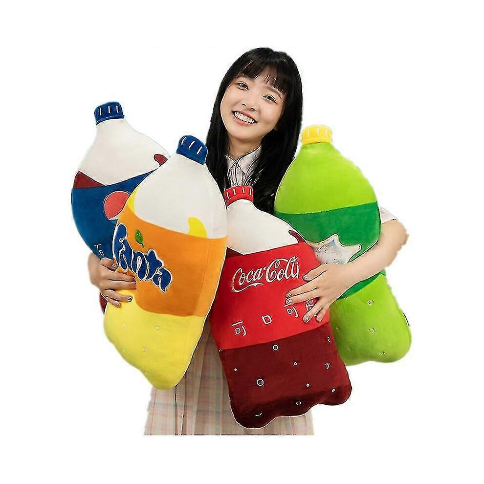 (pepsi) 55cm Simulation Carbonated Drink Plush Pillow Funny Sprite Coke Cola Fanta Soda Soft Stuffed Cartoon Doll Back Cushion Best Gift