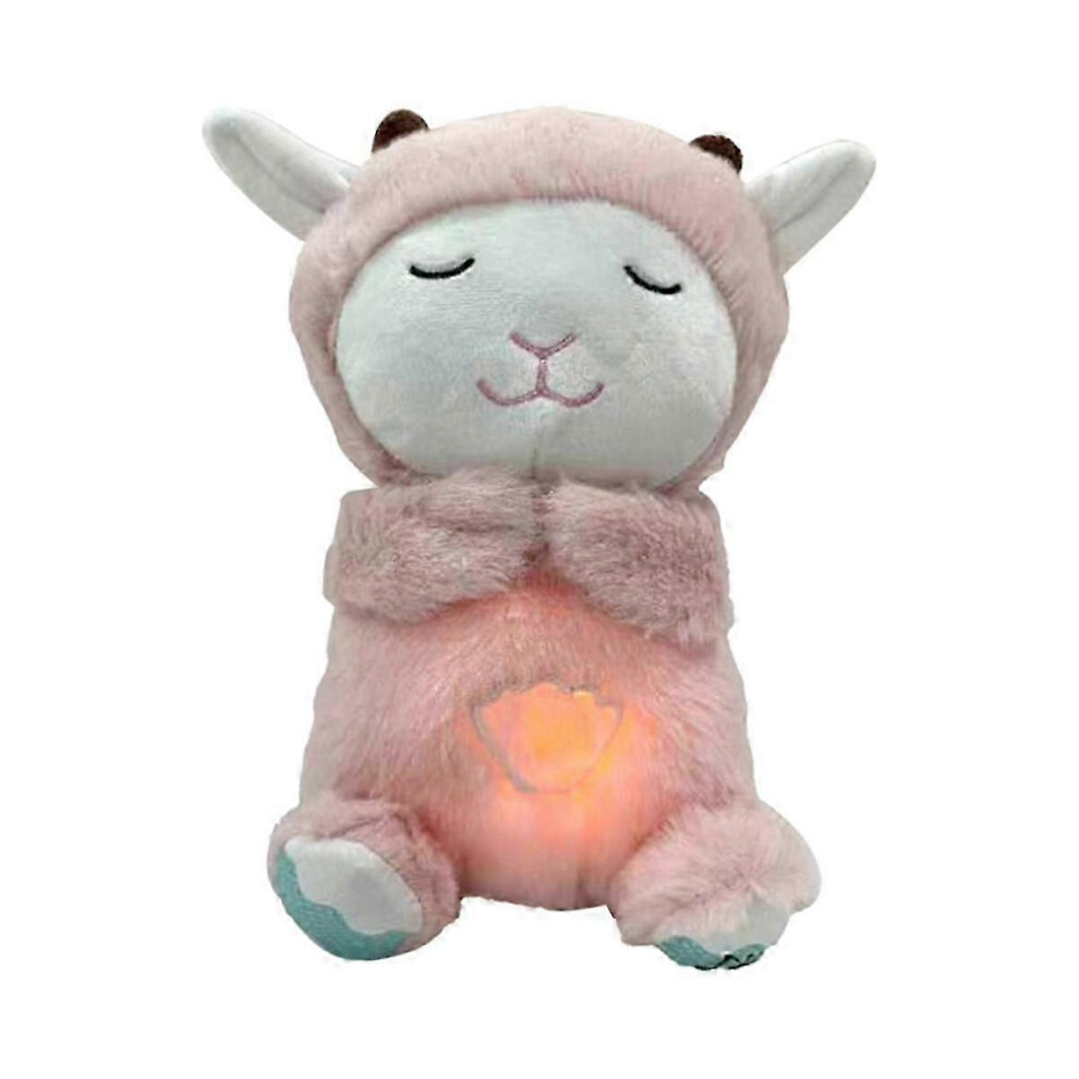 Breathing Stuffed Animal Toys Rest Calming Sleep Baby Soother Heartbeat Stuffed Animal Baby Sound Machine