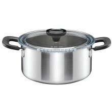 Casseruola - FISKARS - FF 3.5L - 3 L - Coperchio in vetro con colino - Induzione