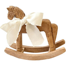 Decorazione d'interni del modello di cavallo a dondolo in legno di pino