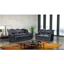 TEXAS 3+2 SOFA SET BLACK FAUX LEATHER