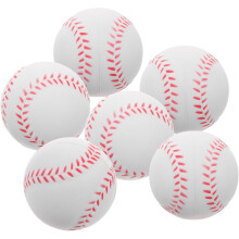 Set di palline da softball da allenamento, 6 pezzi, in PU, per un allenamento sicuro per bambini principianti