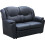 TEXAS 3+2 SOFA SET BLACK FAUX LEATHER 3