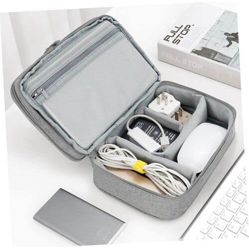 1 borsa portaoggetti multiuso resistente per telefoni cellulari e cavi dati, accessori elettronici 1