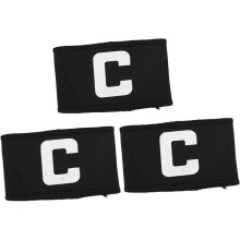 Confezione da 3 fasce da capitano da calcio, fasce sportive per ragazzi e ragazze, elastiche, robuste e facili da identificare.