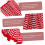 20 pezzi Mini sciarpe con figurine giocattolo Sciarpe di lana delicate Sciarpe creative per bambole Decorazioni per bambole 8