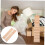 2 pezzi di scale simulate in legno, decorazioni per mobili in miniatura delicate 2