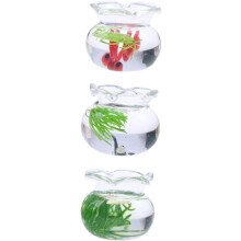 3 pezzi di acquario in miniatura, decorazione in vetro per acquario, piccolo acquario, decorazione fai da te per mini casa