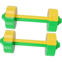 Manubri giocattolo per bambini per la prima infanzia, 2 in 1, attrezzatura da palestra leggera e portatile, pesi per l'allenamento per i più piccoli