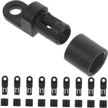 2 set di ganci per estremità di corda elastica, estremità di corda elastica per kayak, estremità terminali per corda, 10 pezzi * 2