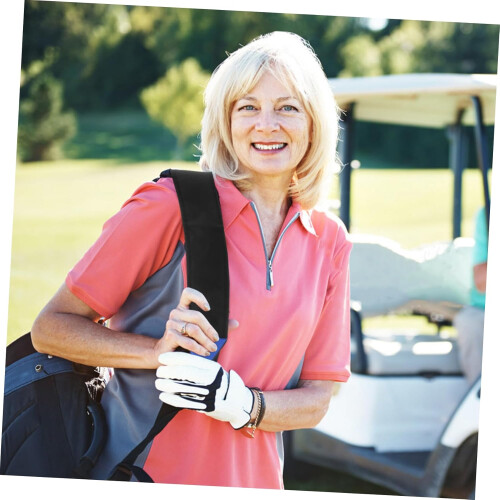 Zaino a tracolla multifunzionale per sacca da golf, blu, elegante e confortevole 1