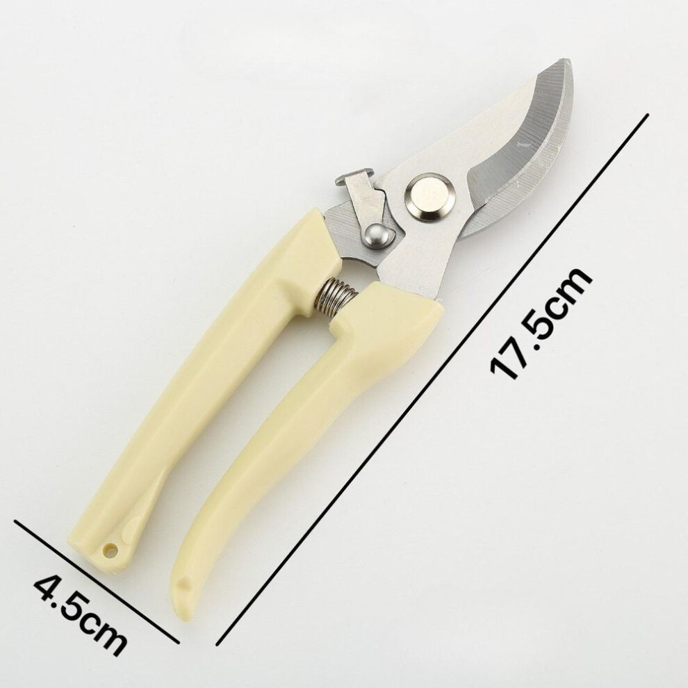 (beige, 1 pc) Pruner Garden Scissors Professional Pruning For Fruit Tree Pruning Labor-saving Flower Tree Clippers Trimming Fruit Branch Grafting Tools