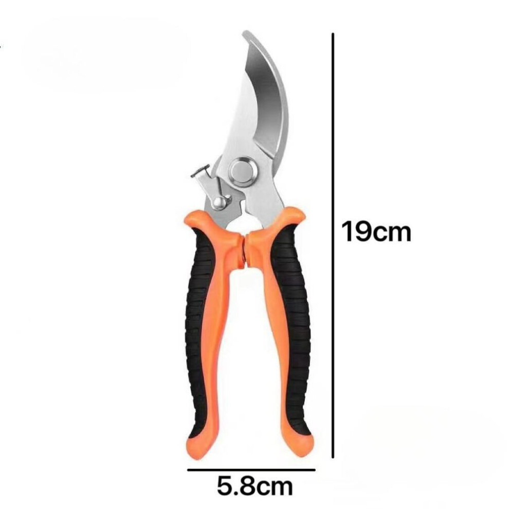 (orange, 1 pc) Pruner Garden Scissors Professional Pruning For Fruit Tree Pruning Labor-Saving Flower Tree Clippers Trimming Fruit Branch Grafting Too