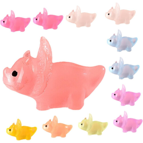 150 mini animali in resina, mini statuette colorate piccole in