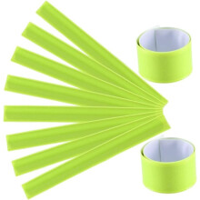 6 braccialetti riflettenti in PVC per la corsa notturna, braccialetti di sicurezza per camminata ed escursionismo