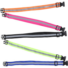 Cintura da corsa notturna riflettente da 5 pezzi, fascia elastica regolabile, cinturino da corsa visibile per la corsa al buio