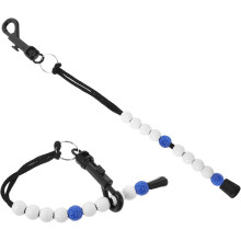 Contatore di punteggi da golf con catena di perline da golf, 2 pezzi, senza batteria