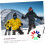 Cinghie da sci, borse per scarponi da sci, fermagli per freni da sci, occhiali da sci, bastoncini da sci, neve 8