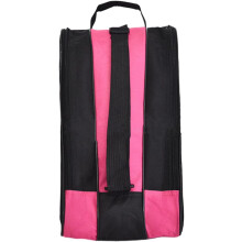 Borsa per il trasporto di pattini a rotelle, custodia per scarpe, custodia compatta e robusta per pattini da ragazzi e ragazze, tessuto Oxford, rosa