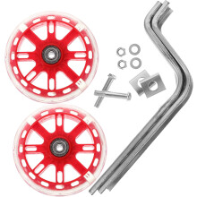 Accessori per bambini Stabilizzatori per bici Red Mute Flash Ruota ausiliaria per biciclette per bambini
