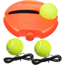 Strumento di auto-allenamento per il tennis 1 set di strumenti di allenamento per il tennis con corda elastica e base robusta